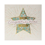 George Home Laser Die Cut Star Congratulations Card