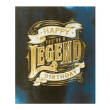 George Home Legend Lettering Birthday Card