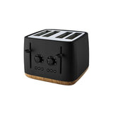 George Home Matt Black Scandi 4-Slice Toaster