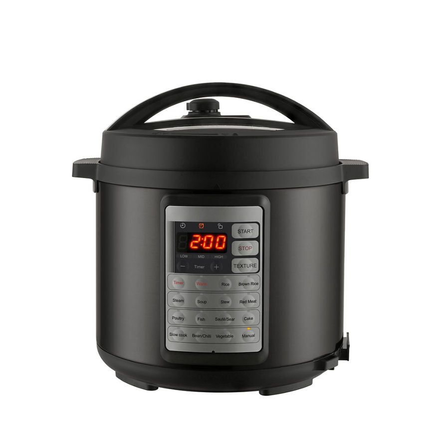 George Home Metallic Black 5.5L 1000W Pressure Cooker