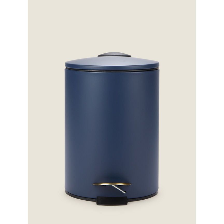 George Home Navy Pedal Bin 3L