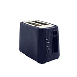 George Home Navy Ribbed 2-Slice Toaster