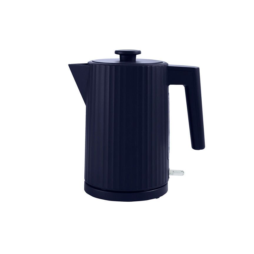 George Home Navy Ribbed Fast Boil Kettle 1.7L