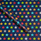 George Home Navy Star Print Gift Wrap