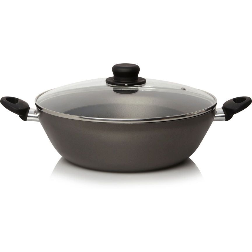 George Home Non-stick Aluminium Double-handled Wok