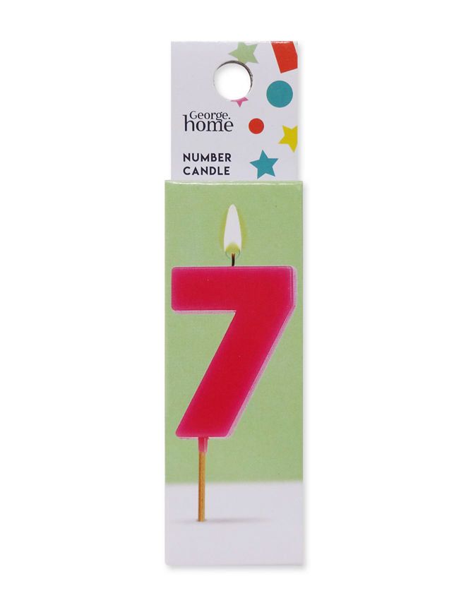 George Home Number Candle 7