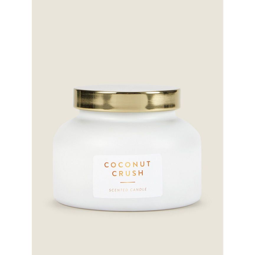 George Home Pastel White Coconut Crush Jar Candle