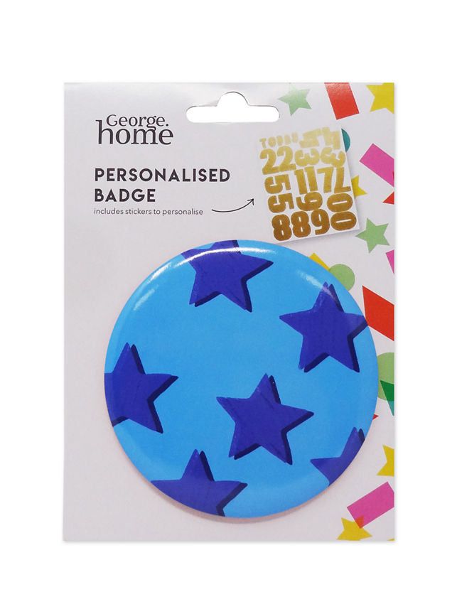 George Home Personalised Badge Blue