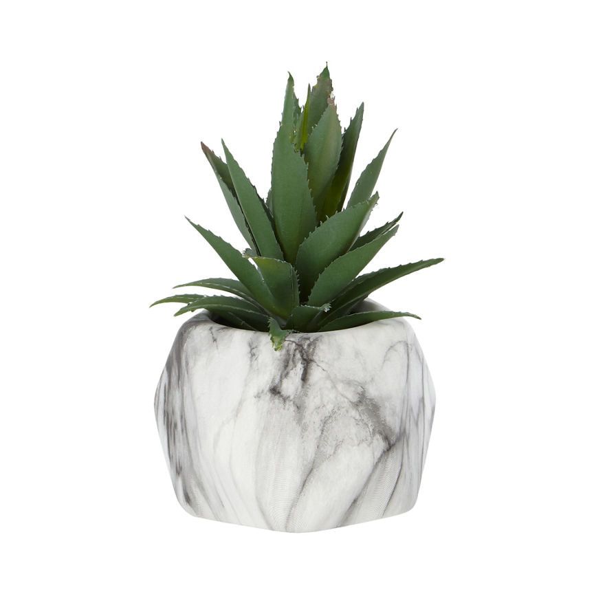 George Home Pineapple Marble Geo Pot