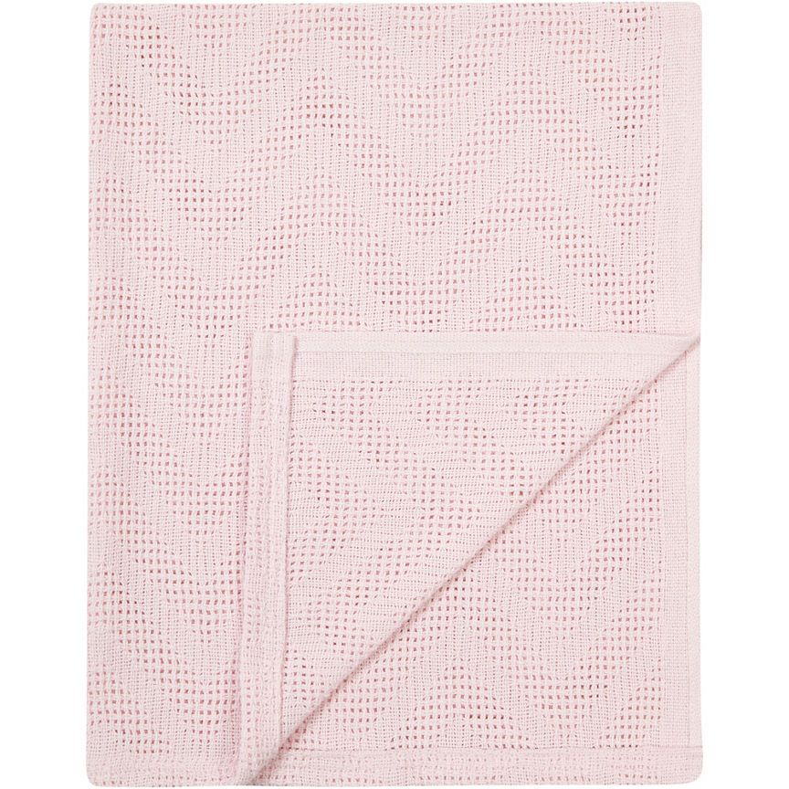 George Home Pink Chevron Cellular Shawl