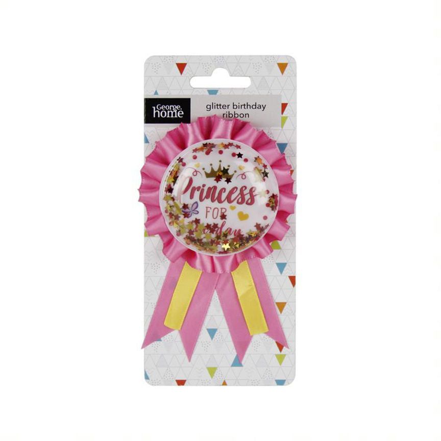 George Home Pink Glitter Rosette