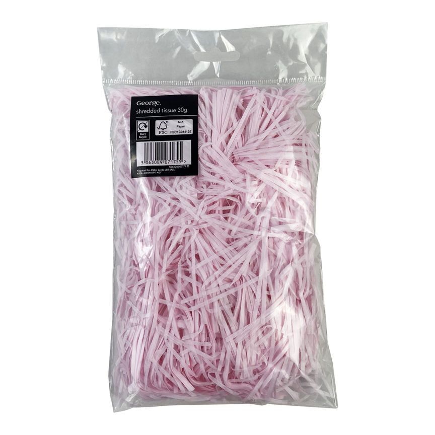 George Home Pink Shredded Tissue Paper