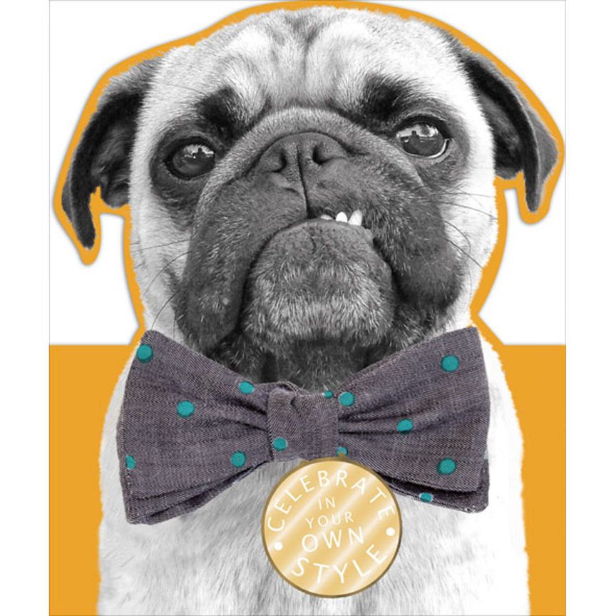 George Home Pug Birthday Card