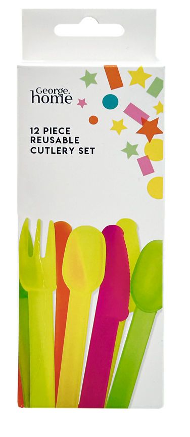 George Home Reusable Neon Cutlery