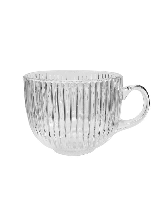 George Home Ribbed Cappuccino Single Mug