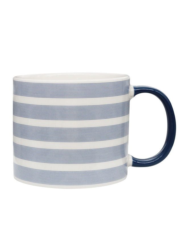 George Home Riviera Blue Stripe Mug