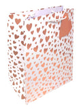 George Home Rose Gold Heart Large Gift Bag