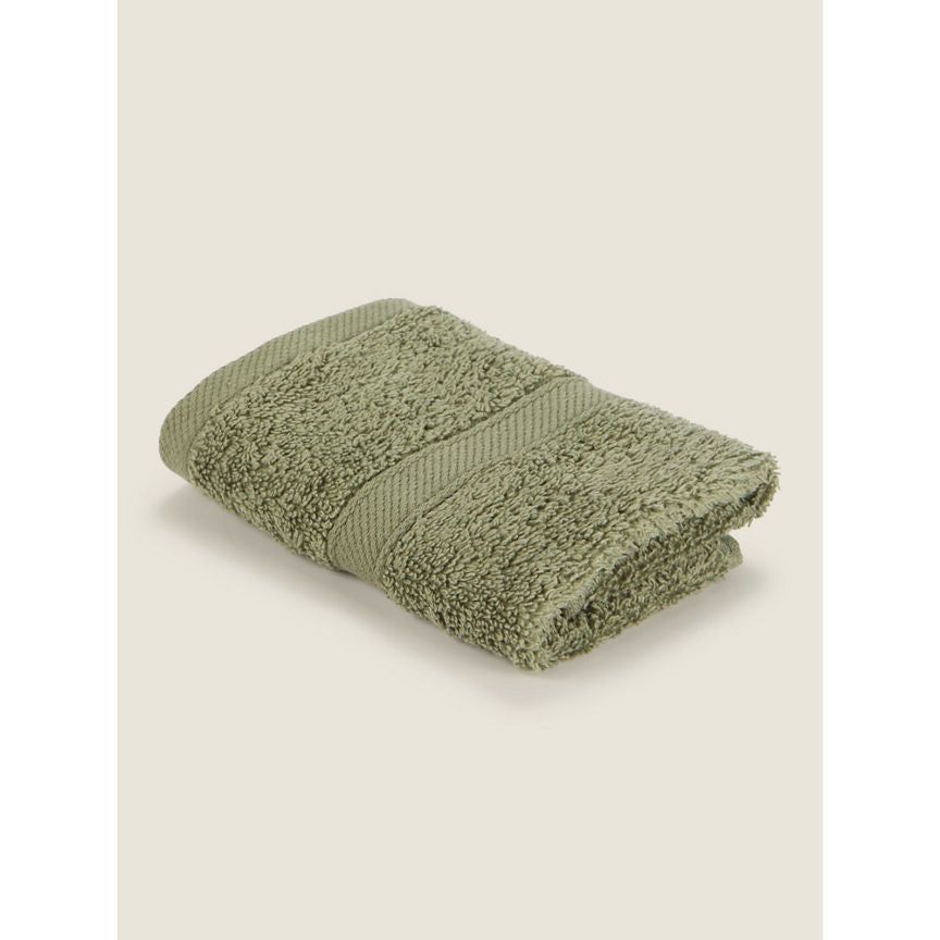 George Home Sage Green Super Soft  Face Cloth