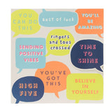 George Home Speech Bubbles Good Luck Card