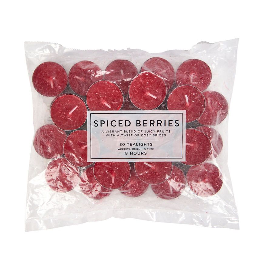 George Home Spiced Berries Scented 8 Hour Burn Tealights 30pk