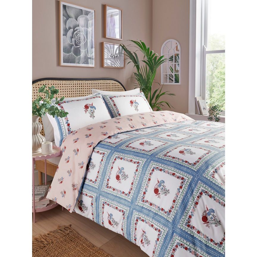 George Home Spring Patch Reversible Duvet Set - Single