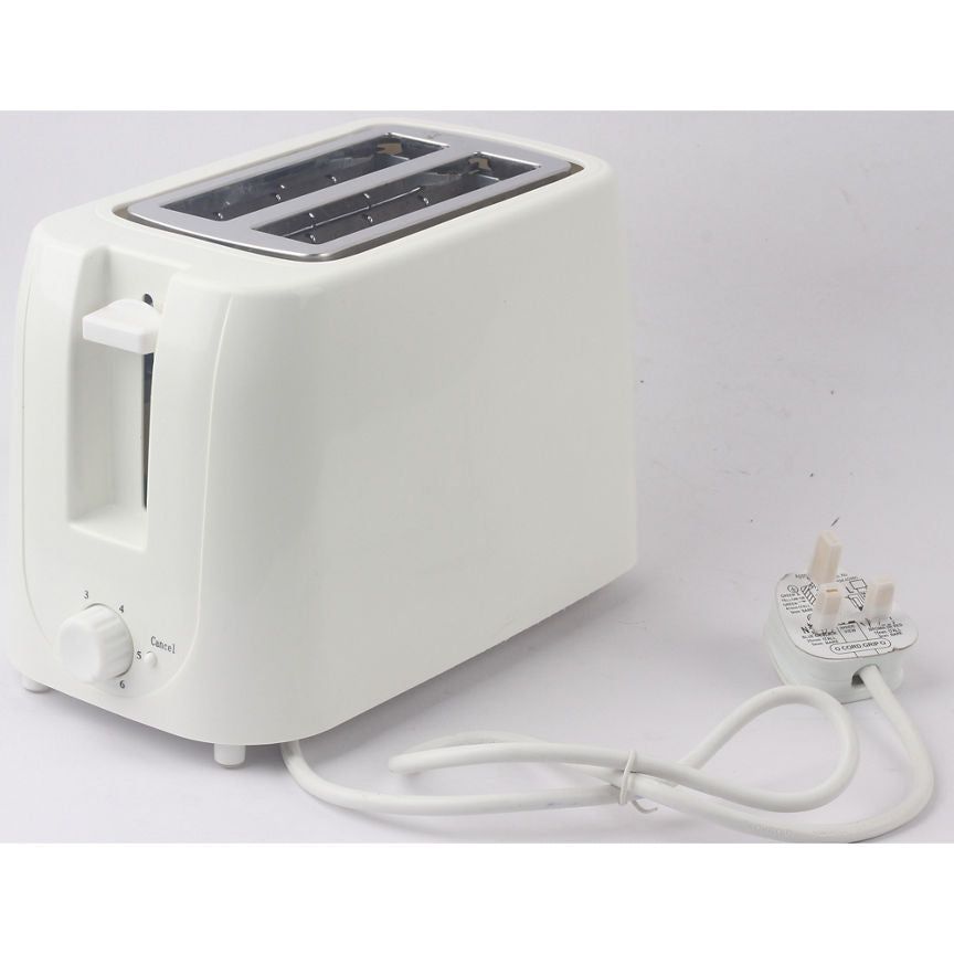 George Home White 2 Slice Toaster