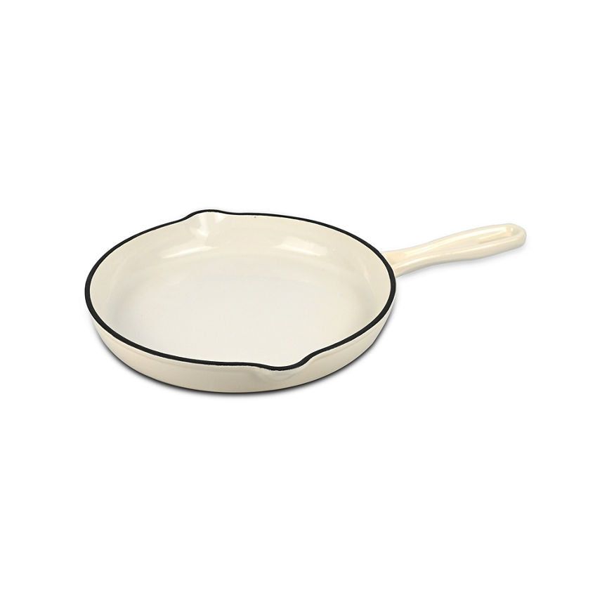 George Home White Cast Iron Frying Pan 26cm