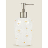 George Home White Daisy Soap Dispenser