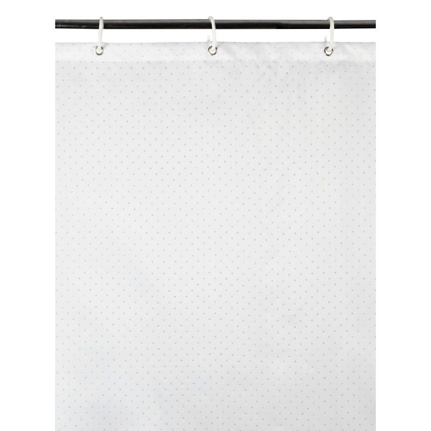 George Home White Glitter Shower Curtain