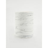 George Home White Marble Effect Bin