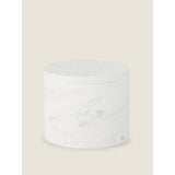 George Home White Marble Effect Canister