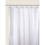 George Home White Textured Seersucker Shower Curtain