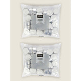 George Home White Unscented Tealights 60pk Bundle