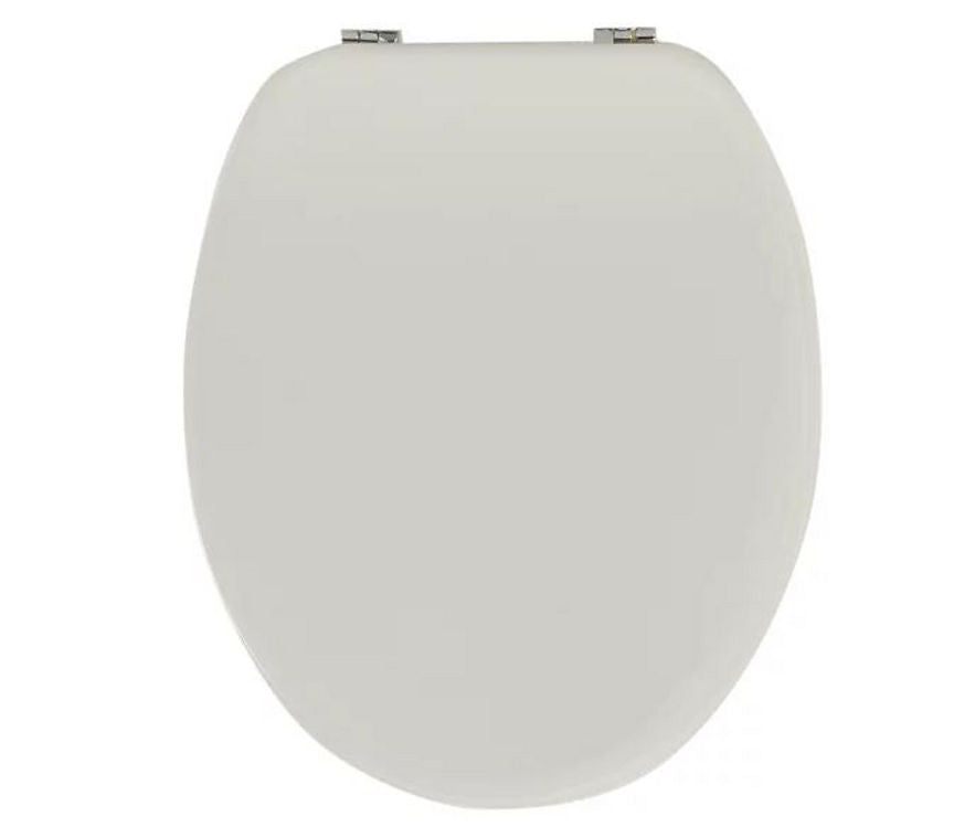 George Home Wood Toilet Seat - White