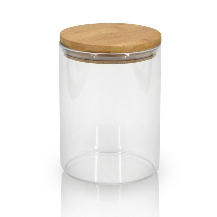 George Home Wood Top Canister