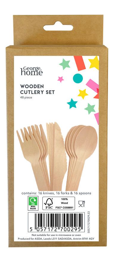 George Home Wooden Cutlery Set