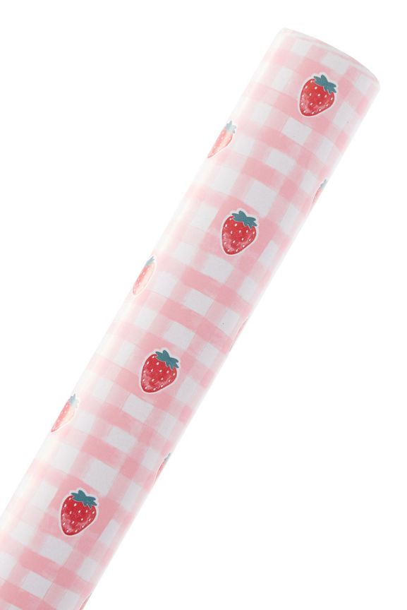 George Strawberry Gingham Rollwrap