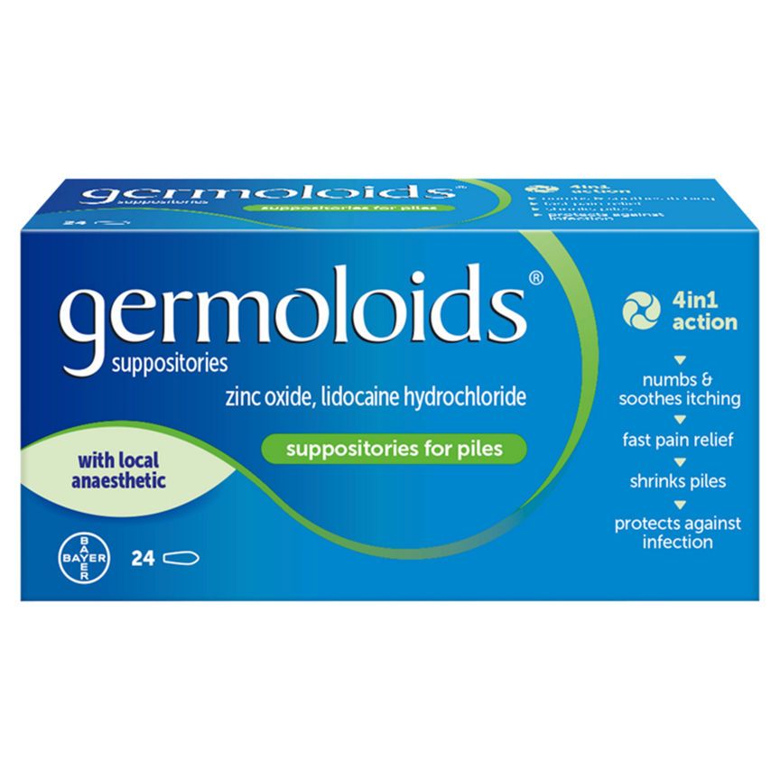 Germoloids Haemorrhoids & Piles Suppositories