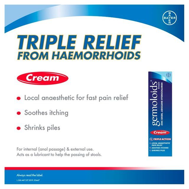 Germoloids Triple Action Haemorrhoids &amp;amp; Piles Cream   55g