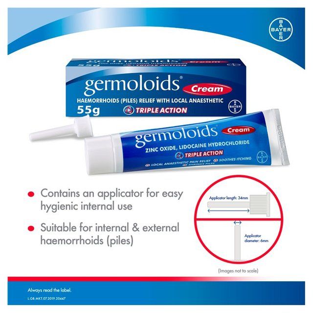 Germoloids Triple Action Haemorrhoids &amp;amp; Piles Cream   55g