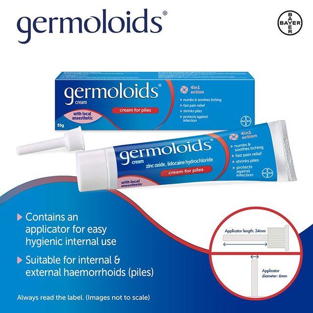 Germoloids Triple Action Haemorrhoids &amp;amp; Piles Cream   55g