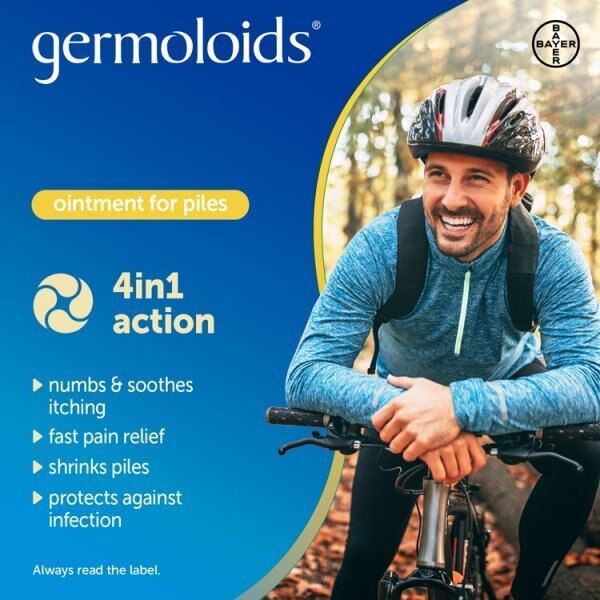 Germoloids Triple Action Haemorrhoids &amp;amp; Piles Ointment 55ML