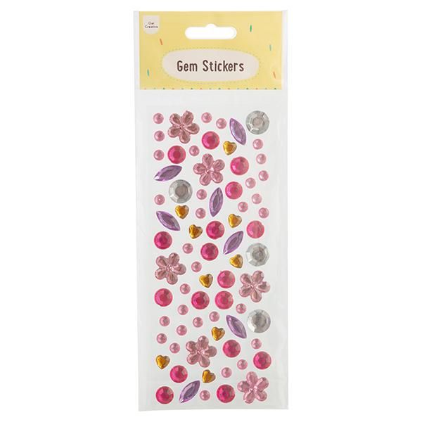 Get Creative Multicoloured Gem Stickers