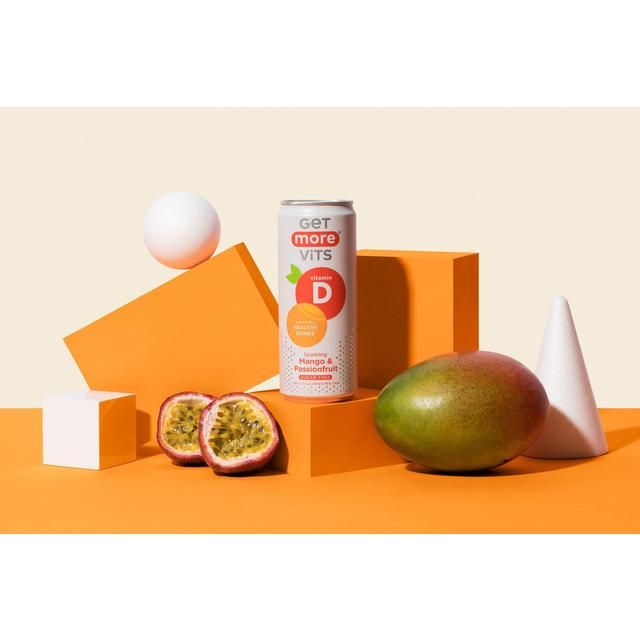 Get More Vitamin D Sparkling Mango & Passionfruit   4 x 330ml