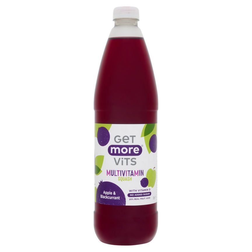 Get More Vits Multivitamin Squash Apple &amp;amp; Blackcurrant 1L