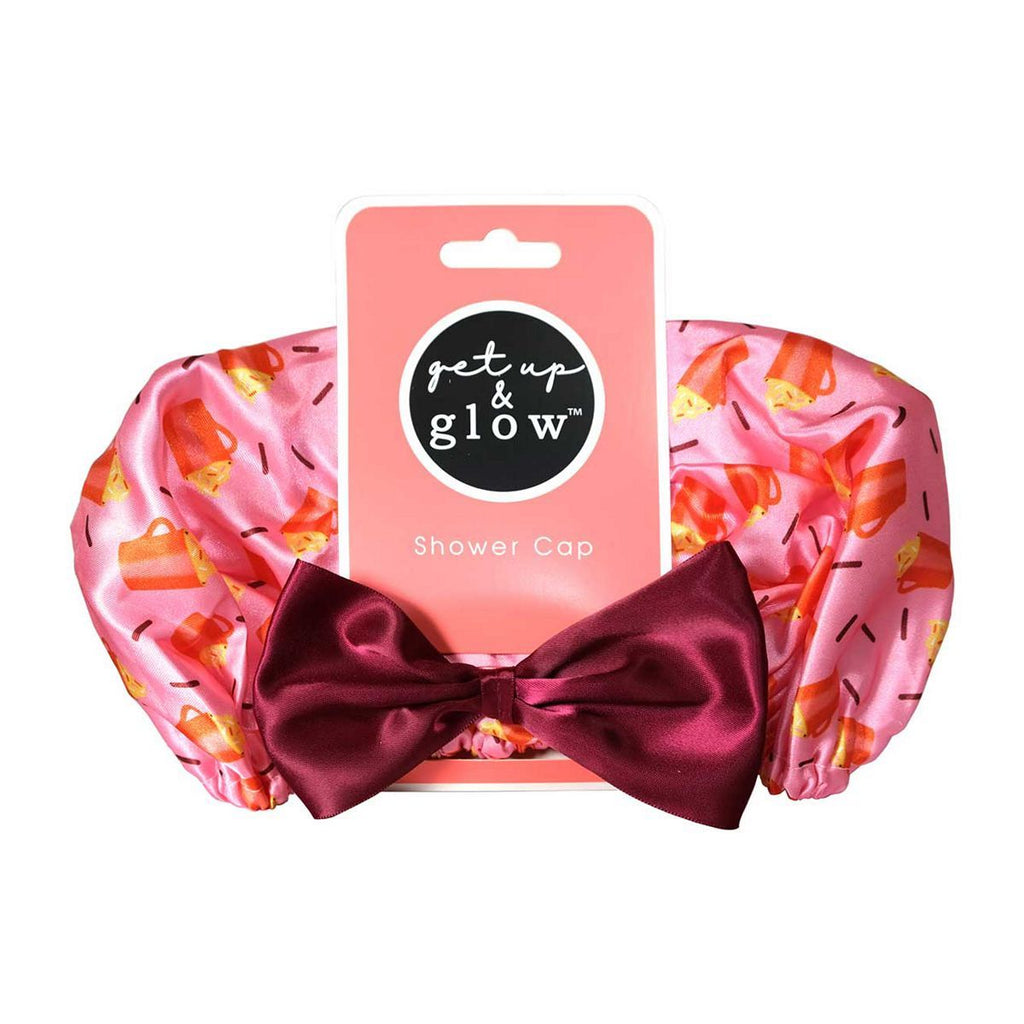 Get Up and Glow shower cap cute