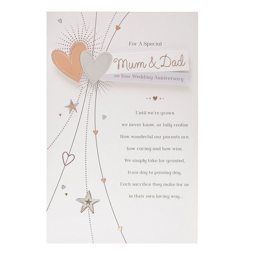 Gibson Daydreams Mum and Dad Anniversary Card