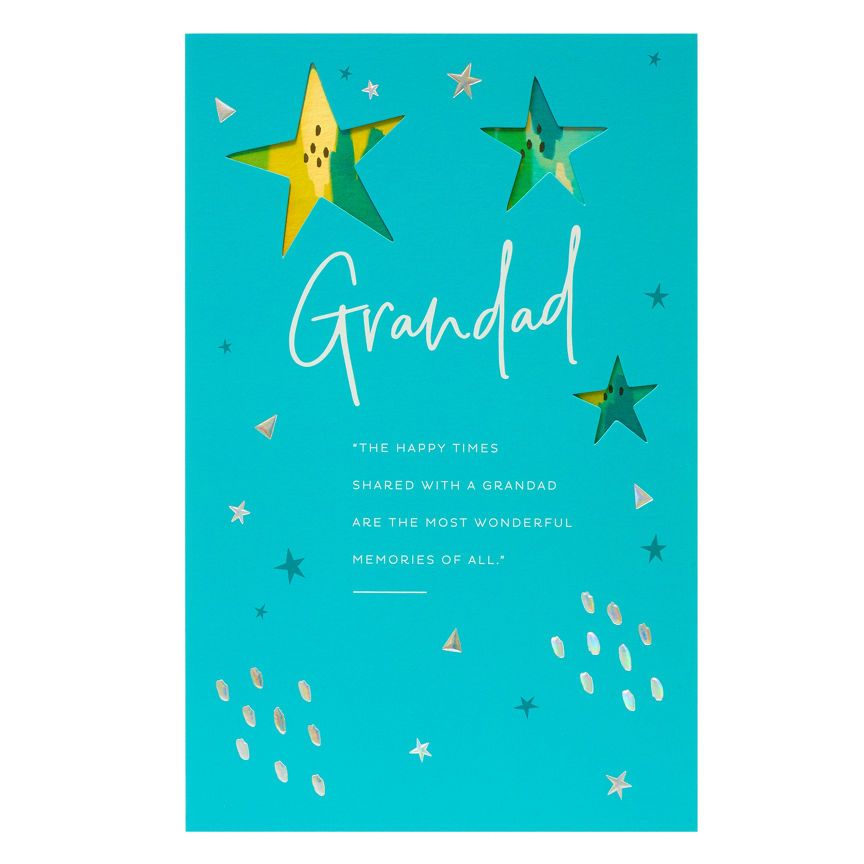 Gibson Stars Grandad Birthday Card