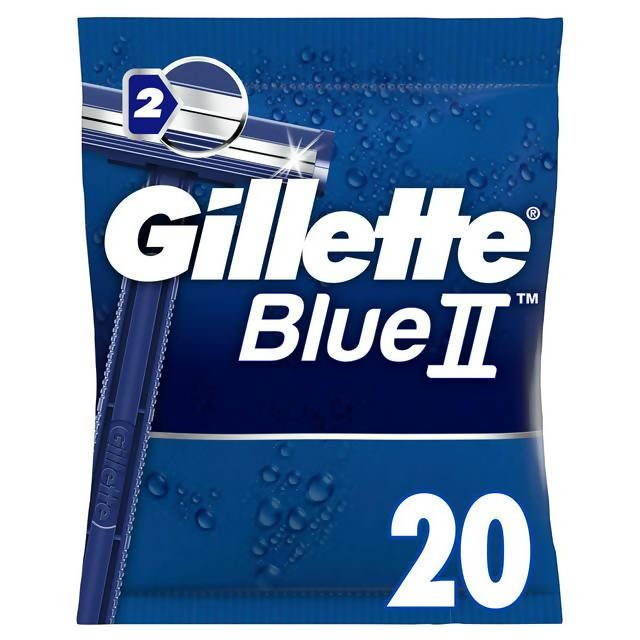 Gillette Blue II Disposable Razors x20