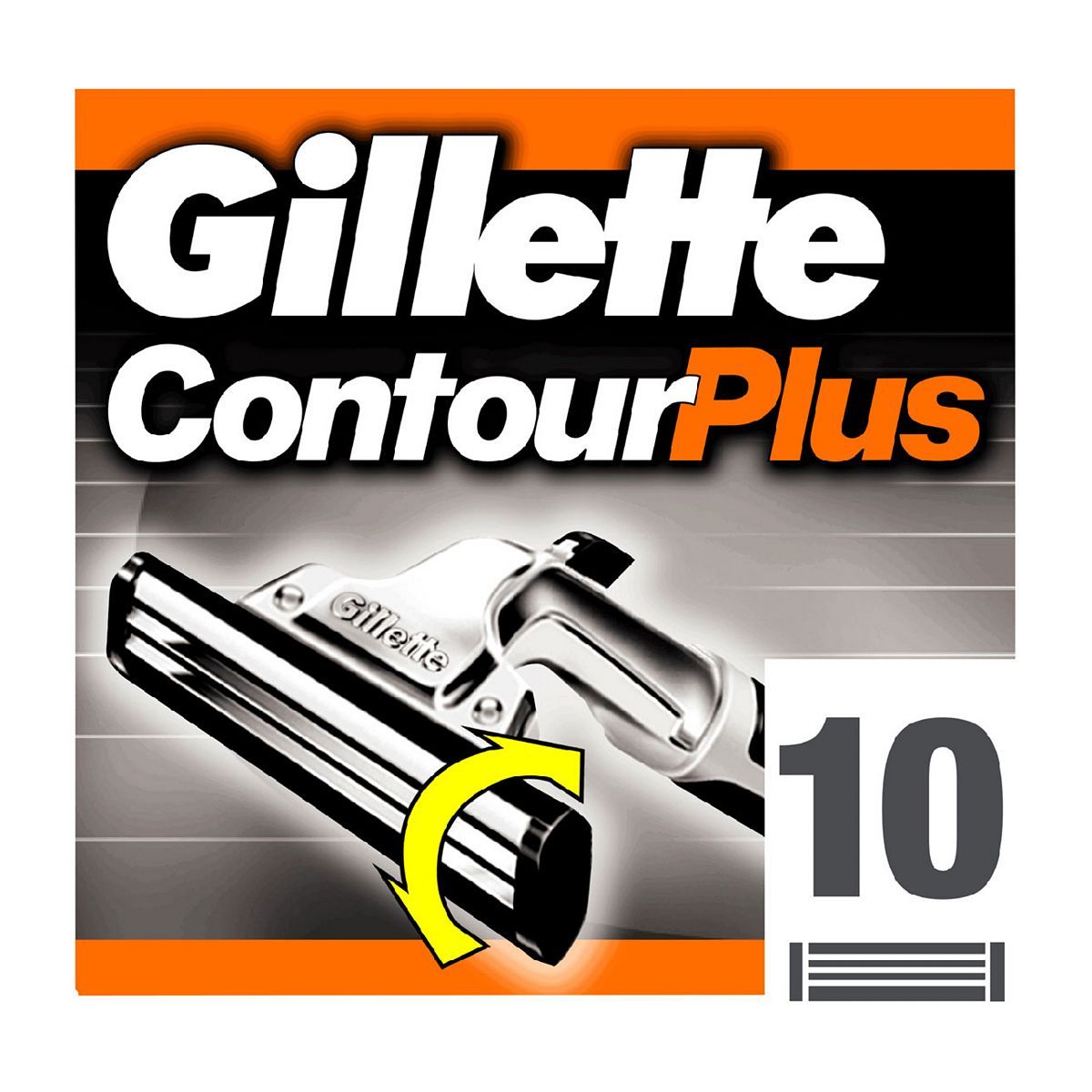 Gillette Contour Plus Men&amp;rsquo;s Razor Blades 10 Razor Blades Refills